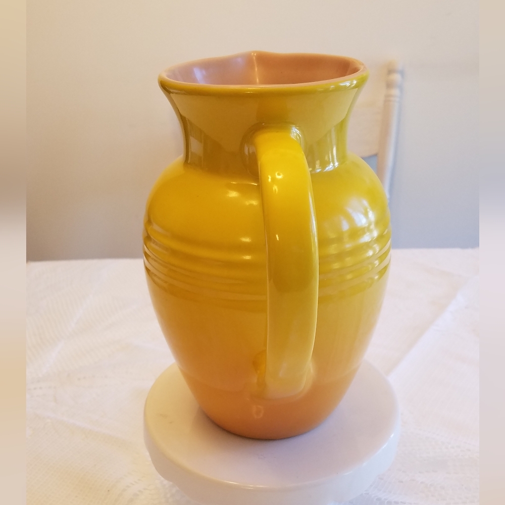 Yellow Ceramic Pitcher Necter - Picture 4 of 8